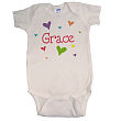 New Baby "She's All Heart" Personalized Infant Creeper 931411X
